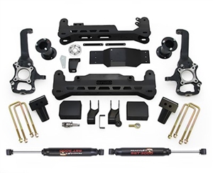 2015-2016 Ford F150 7.0" Off Road Lift Kit System w/ Shocks, Black - 4WD  -- 44-2575-K