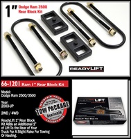 ReadyLift 2003-2014 Dodge Ram 2500/3500 1 inch Rear Block Kit -- 66-1201