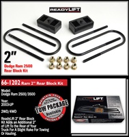 ReadyLift 2003-2014 Dodge Ram 2500/3500 2 inch Rear Block Kit -- 66-1202