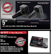 ReadyLift 2011-2016 Ford F250/F350 4WD 5" Rear Block Kit -- 66-2015