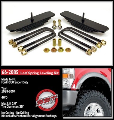 1999-2004 Ford F350 4WD 2" Leveling Kit -- 66-2085