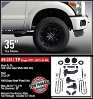 2011-2016 Ford F250/F350 4WD Stage 3 2.5" Front, 3.0" Rear (1.0" Rear on F350) SST Lift Kit -- 69-2511TP