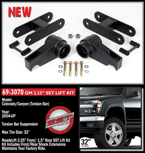 Fits 2004-2012 Canyon Colorado Full 3" Front 2" Rear Lift Kit 4WD Torsion Tool