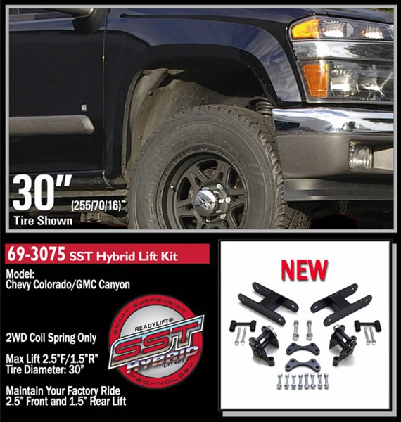 StreetRays 2004-2012 Chevrolet Colorado 2WD BILLET FRONT 3" LIFT LEVELING KIT