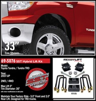 ReadyLift 2007-2012 Toyota Tundra 2WD/4WD 3" Front, 2" Rear Leveling Kit Strut Extension -- 69-5076